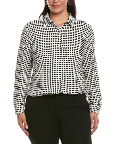 Anne Klein Plus Knit Shirt In Multi