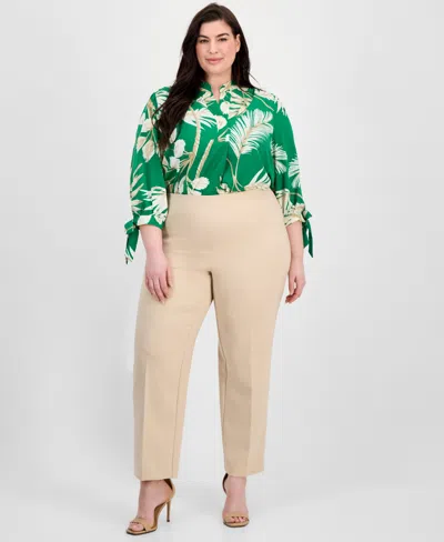 Anne Klein Plus Size Hollywood Straight-leg Ankle Pants