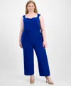 Anne Klein Plus Size Wide-leg Pull-on Palazzo Pants In Santorini Blue