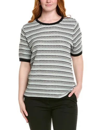 Anne Klein Plus Stitch Top In White