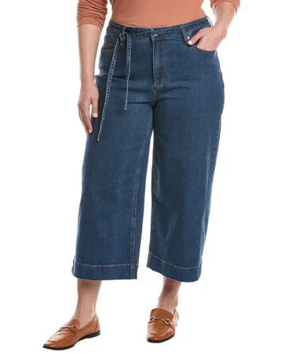 Anne Klein Plus Wide Culotte In Blue