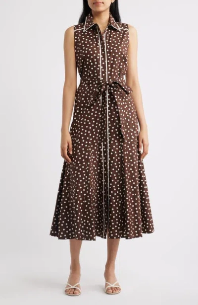 Anne Klein Womens Sleeveless Shirtdress In Multi