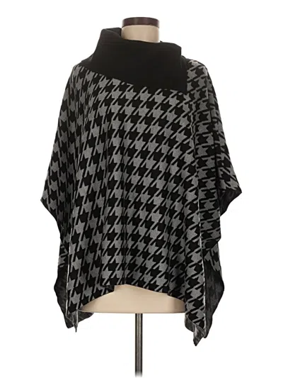 Pre-owned Anne Klein Poncho In Black