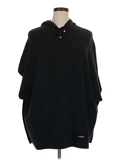 Pre-owned Anne Klein Poncho In Black