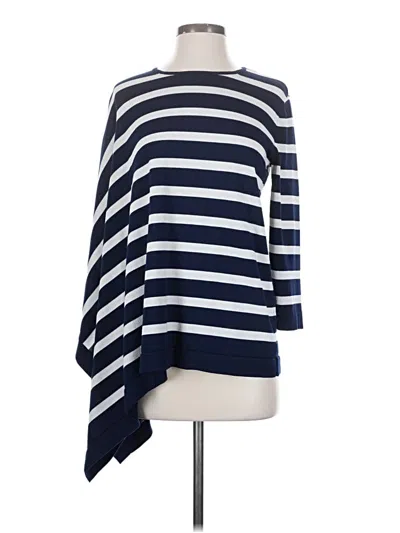 Pre-owned Anne Klein Poncho In Blue