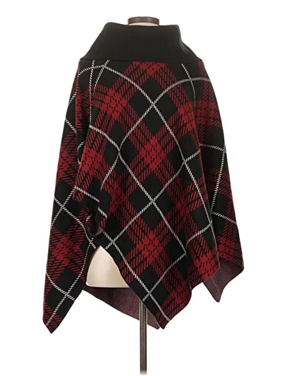 Pre-owned Anne Klein Poncho In Red