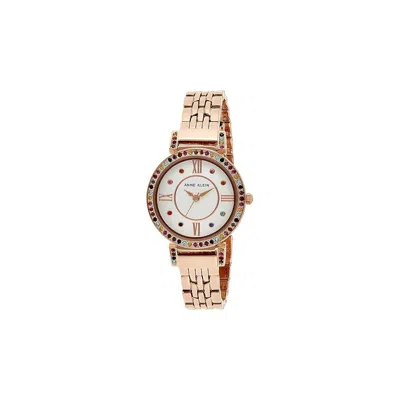 Anne Klein Premium Crystal Accented Bracelet Ladies Watch In Gold