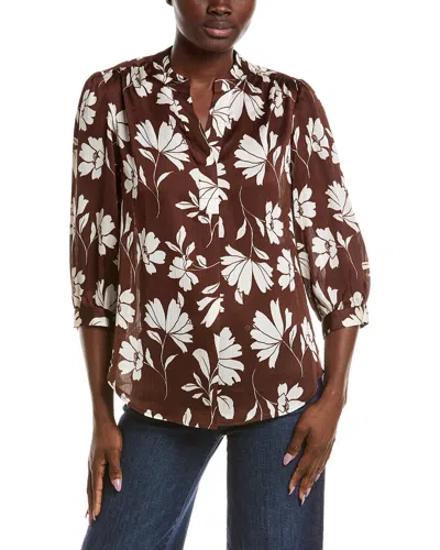 ANNE KLEIN PRINTED BLOUSE