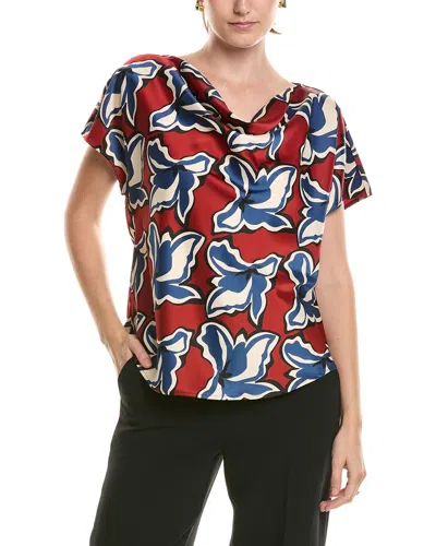 Anne Klein Printed Blouse In Multi