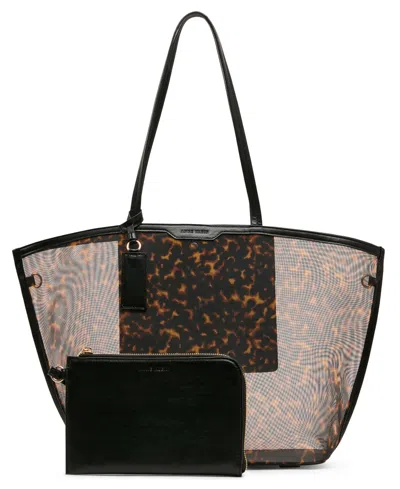 Anne Klein Printed Medium Tote Handbag In Brown