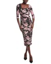 Anne Klein Printed Midi Dress In Multi