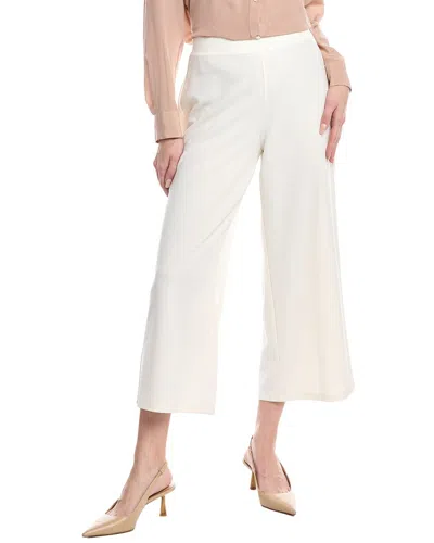 Anne Klein Pull-on Cropped Palazzo Pant In White
