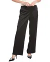 Anne Klein Pull-on High-rise Wide Leg Pant In Black