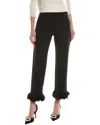 Anne Klein Pull-on Hollywood Waist Feather Kick Flare Pant In Black