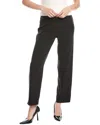 Anne Klein Pull-on High-rise Wide Leg Pant In Black