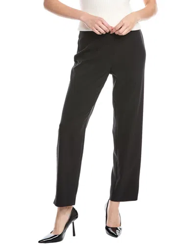 Anne Klein Pull-on High-rise Wide Leg Pant In Black