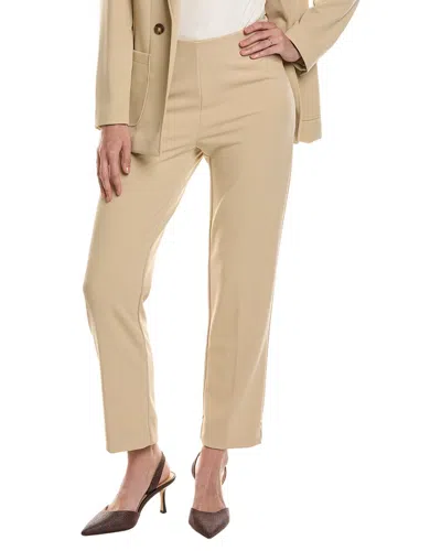 Anne Klein Pull On Hollywood Waist Straight Ankle Pant In Neutral