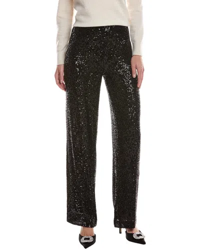 Anne Klein Pull-on Hollywood Waist Wide Leg Pant In Black