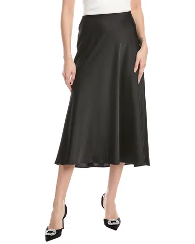 Anne Klein Pull-on Midi Skirt In Black