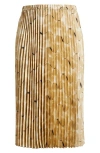 Anne Klein Pull-on Pleated Midi Skirt