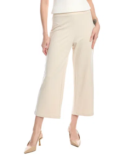 Anne Klein Pull-on High-rise Wide Leg Pant In White