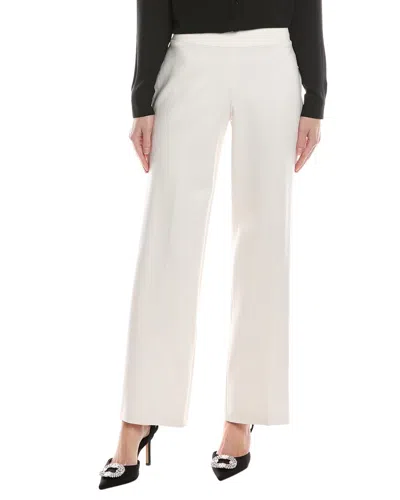 Anne Klein Pull-on Wide Leg Pant In White