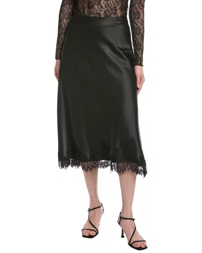 Anne Klein Pull-on Bias Flared Skirt In Black