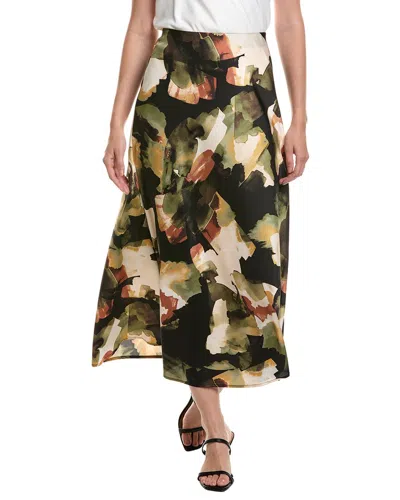 ANNE KLEIN PULL-ON BIAS FLARED SKIRT