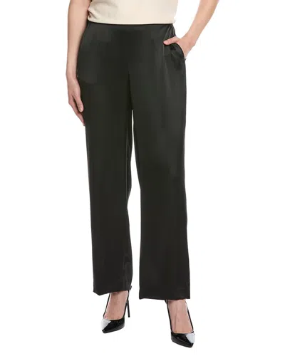Anne Klein Pull-on Slash Pocket Wide Leg Pant In Black