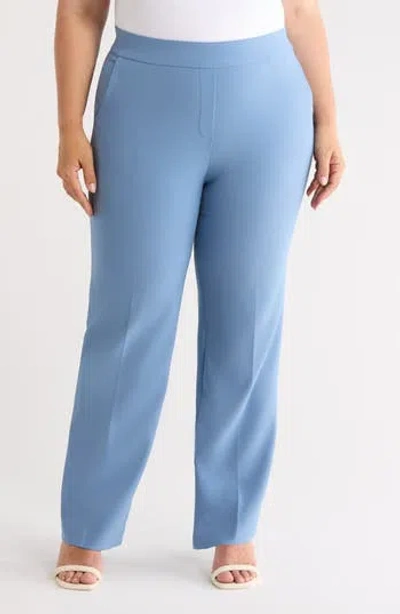 Anne Klein Pull-on Trousers In Blue