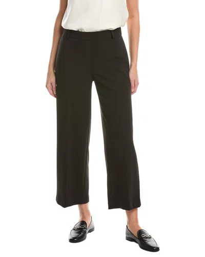 Anne Klein High Rise Pull-on Wide Leg Crop Pant In Black