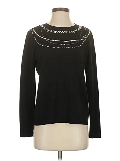 Anne Klein Pullover Sweater In Black