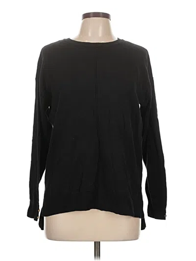 Pre-owned Anne Klein Pullover Sweater In Black