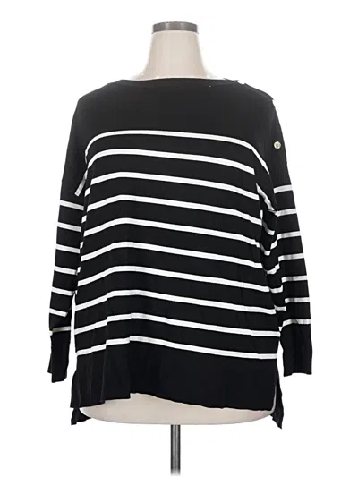 Pre-owned Anne Klein Pullover Sweater In Black