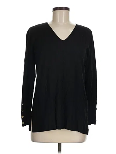 Pre-owned Anne Klein Pullover Sweater In Black