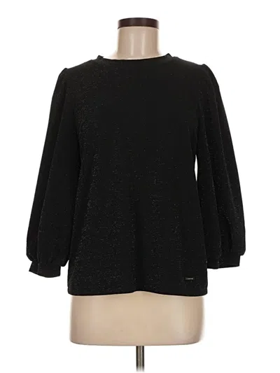 Pre-owned Anne Klein Pullover Sweater In Black