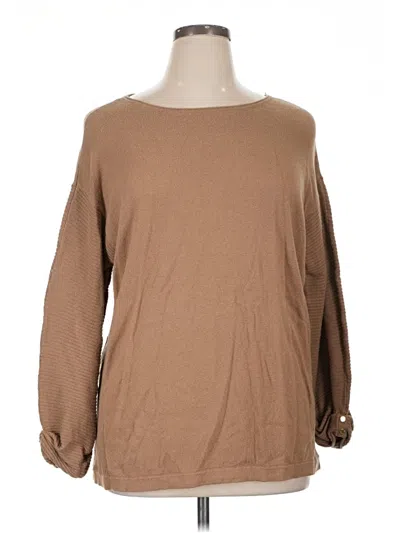 Pre-owned Anne Klein Pullover Sweater In Brown