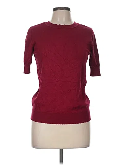 Pre-owned Anne Klein Pullover Sweater In Burgundy