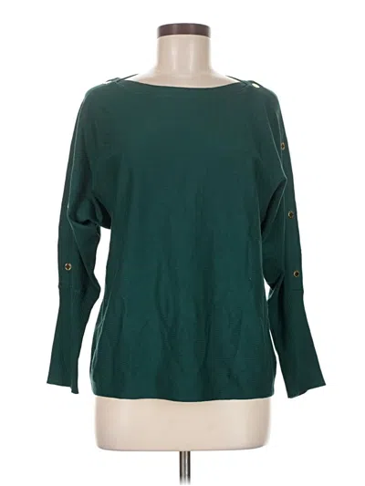 Pre-owned Anne Klein Pullover Sweater In Green