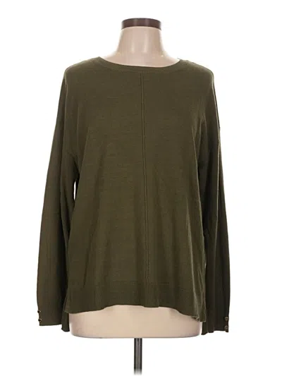 Pre-owned Anne Klein Pullover Sweater In Green