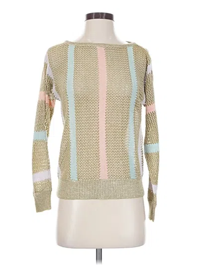 Pre-owned Anne Klein Pullover Sweater In Green