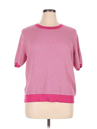 Pre-owned Anne Klein Pullover Sweater In Pink