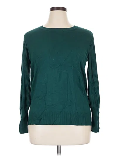 Pre-owned Anne Klein Pullover Sweater In Teal