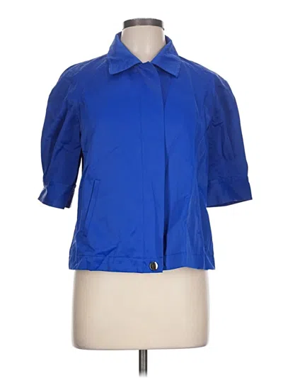 Pre-owned Anne Klein Raincoat In Blue