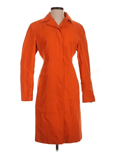 Pre-owned Anne Klein Raincoat In Orange