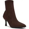 Anne Klein Reese Pointed Toe Boot In Brown