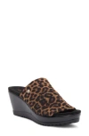 Anne Klein Rellin Wedge Sandal In Leopard