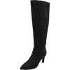 Anne Klein Rene Womens Pointed Toe Tall Knee-high Boots In Black