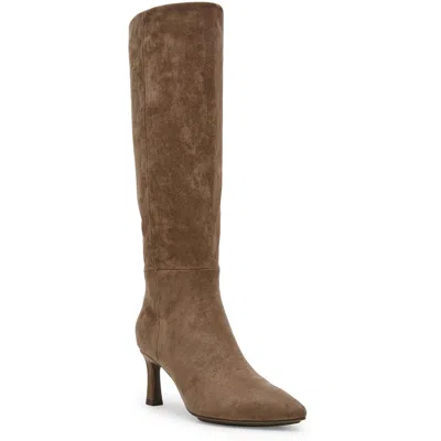 Anne Klein Rene Womens Zipper Faux Suede Knee-high Boots