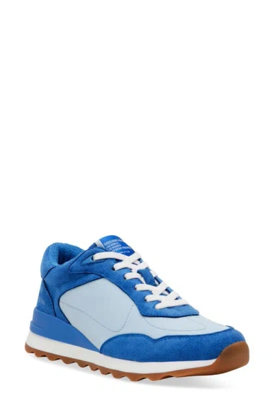 Anne Klein Restless Wedge Sneaker In Blue Multi